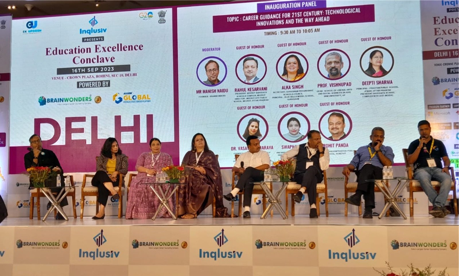 Sachin Shrivastava participating in a career-guidance panel